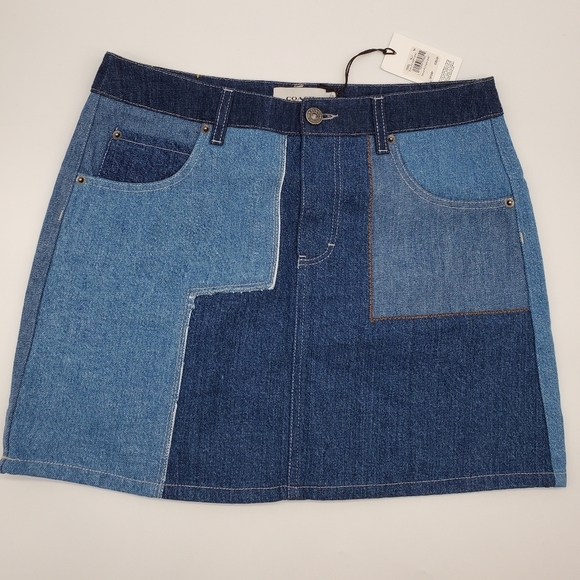 Coach Dresses & Skirts - Runs big🔵 Coach 1941 Denim Patchwork Skirt